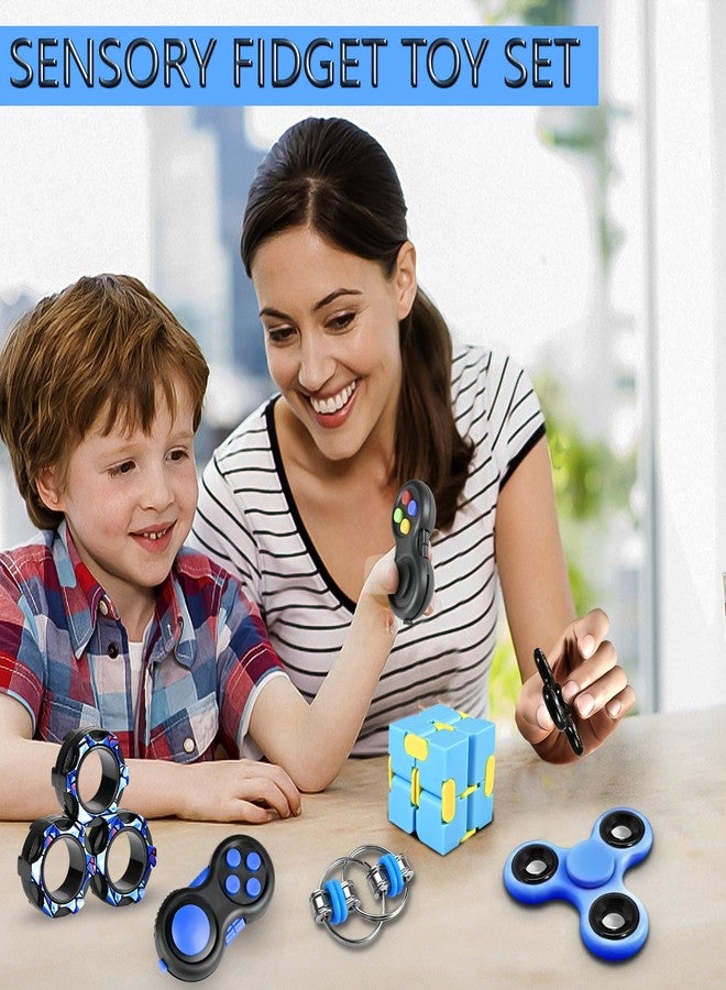 Dr.Kbder Fidget Toys Adults Set, Easter Basket Stuffers Gift for Kids Teen Cool Gadget Sensory Pack with Figette Spinner Cube ADHD Anxiety Relief Stress Magnetic Ring Office Desk Manget Toy for Boys… - Image 5